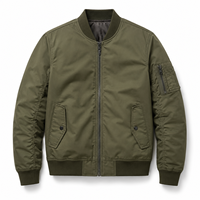Veste bomber tendance pour homme, veste d'hiver de haute qualité, tissu de qualité supérieure, vêtement d'extérieur avec col montant, veste homme