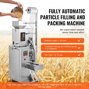 Macchina Automatica Multifunzione per Pesatura e Riempimento di Sacchetti di Polvere 0.002-0.22lbs/1 100g per Confezionamento di Particelle - Product Image 2