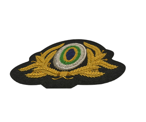 Hand Embroidered Bullion Wire Badges with Sequins Metal Decorations Eco-Friendly Luxury Fashion Customized Badges From Pakistan - Product Image 6