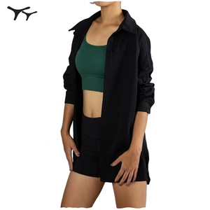 Women's Open Back Yoga <b>Top</b> Breathable Workout Tank for Pilates Gym Training Fitness Custom Activewear - Product Image 2