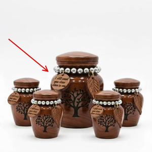 โกศบรรจุอัฐิไม้ธรรมชาติ ลายไม้สวยงาม งานฝีมือ ภาชนะใส่เถ้ากระดูก โกศเผาศพที่ยั่งยืนได้ โกศไม้ขัดเงา โกศไม้คลาสสิก โกศที่ระลึก - Product Image 6