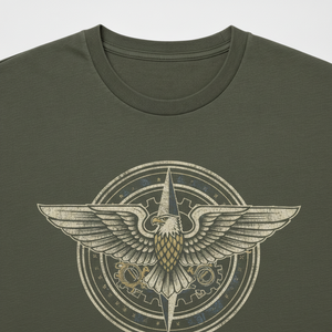 T-shirt vintage imprimé graphique pour homme en coton épais, personnalisable avec logo, épaules tombantes, style streetwear, manches courtes, col rond, coupe régulière - Product Image 5