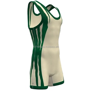 Sublimation Knitted Print Men's Wrestling <b>Singlet</b> 100% Cotton Eco-Friendly Quick Dry High Quality Wholesale 2024 - Product Image 4