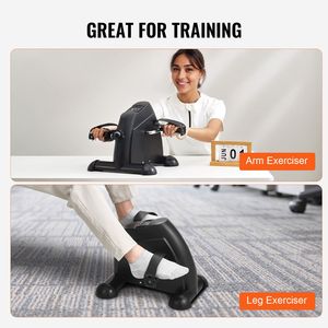 Mini Desk Bike <b>Pedal</b> Exerciser with Multi-Level Resistance Arm/Leg <b>Exercise</b> for Home Office Use - Product Image 4