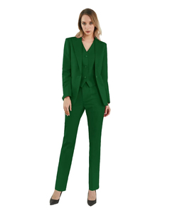 Plain Women Clothing Blazer Pant Coat tuxedo <b>Suit</b> Breathable Formal Dress Women <b>Suit</b> Vest Coat And Pant Sets - Product Image 3