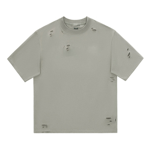 T-shirt Homme Personnalisé en Coton Tricoté 100% Lourd 300 GSM, Coupe Droite, Respirant et Écologique - Product Image 3