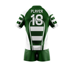 Rugby Uniform Manufacturer Custom Team Rugby Jersey Shorts Set Quick Dry Fabric OEM ODM Private Label Sportswear Supplier High - Product Image 3