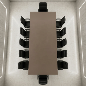 Nouvelle conception de table de salle à manger de style mid-century, plateau brillant, dalles de porcelaine pour la construction de sols et murs de hall, 15 mm - Product Image 1