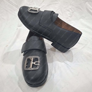Chaussures en cuir médiévales TIGER TOUCH pour hommes, style du 18ème siècle, avec boucle, écologiques TT-902 - Product Image 4