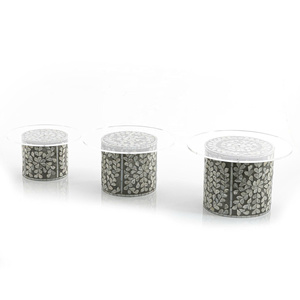 High Quality Wholesale Mother of Pearl Wipe Stand with Acrylic <b>Cover</b> <b>Cake</b> Stand from Vietnam - Product Image 2