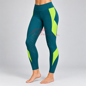 Pantalones de equitación para mujer con áreas de rodilla reforzadas, tela flexible y construcción de cintura de soporte para una conducción segura. - Product Image 1