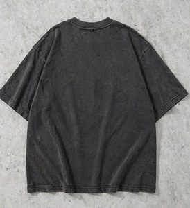 Camisetas de punto para hombre, 230 g/m², extragrandes, de algodón 100 %, lisas, estampadas, estilo urbano, transpirables - Product Image 6