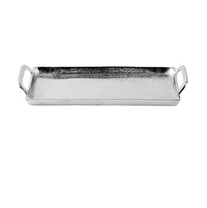 Bandeja Rectangular Metálica para Servir con Asa, Acabado Antiguo, Color Sólido, Uso Residencial, para Té, Café y Aperitivos - Product Image 6