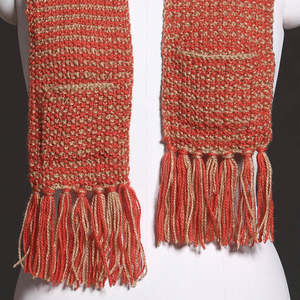 All-Weather Unisex Knitted Scarf-Versatile Warm Winter <b>Wrap</b>-Custom Logo Soft Pique Knit <b>Neck</b> Warmer Striped/Solid Pattern High - Product Image 3