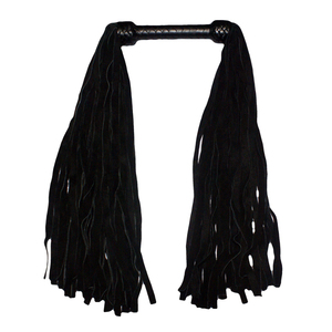 Fouet rouge et noir de haute qualité avec poignée confortable et contrôle équilibré, idéal pour les jeux de rôle ou les scènes de bondage. - Product Image 3