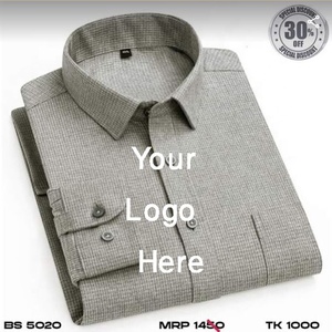 Venta directa de fábrica, camisas de negocios informales de alta calidad personalizadas para hombres, vestido Formal de manga larga para el trabajo, algodón 100% para otoño - Product Image 2