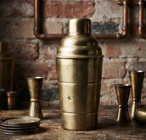 Accessoires de bar en métal doré, durables, pour le service de vin, cocktails et boissons - Product Image 3
