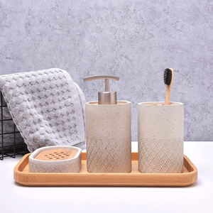 Plateau de service rectangulaire en bambou avec rebord surélevé, plateau de présentation en bois pour le thé, les collations, usage décoratif - Product Image 4