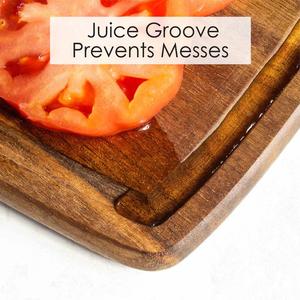 Tabla de Cortar Rectangular Ranurada con Orificio para Colgar, Superficie Lisa y Gruesa, Ideal para Cortar, Servir y Tareas Diarias de Cocina - Product Image 4