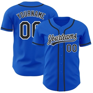 เสื้อเบสบอลแท้ OMMIZ INDUSTRY สีน้ำเงิน-ดำ-ขาว รุ่น Thunder Blue ขายส่งราคาดีที่สุด - Product Image 4