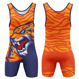 Trajes de Lucha Libre y Levantamiento de Pesas Unisex Personalizados de Alta Calidad y Bajo Precio, Transpirables, con Cuello en V, Doble Tirante, Ajustados, para Artes Marciales - Product Image 3