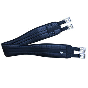 เส้นรอบวงสำหรับขี่ม้าสีทึบพร้อมหัวเข็มขัดปิดวัสดุสิ่งทอ - Product Image 1