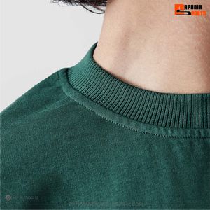 T-shirt vert surdimensionné de haute qualité avec imprimé graphique, style streetwear japonais, coupe décontractée ample, manches courtes, tee-shirt d'été unisexe - Product Image 5
