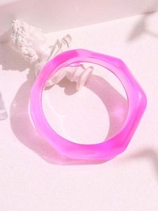 Handmade Acrylic Resin Lucite <b>Beaded</b> <b>Bracelets</b> & Bangles Vintage Carved Floral Design Unisex Anniversary Jewelry - Product Image 5