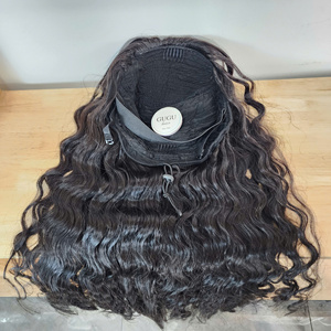 Unprocessed Deep Wavy <b>Half</b> <b>Wig</b> Vietnamese Raw Hair Vendors Super Double Drawn Hot Sale 8 inches - 40inches - Product Image 5