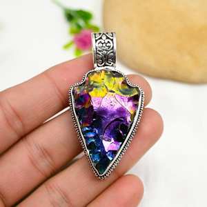 จี้เงินแท้ 925 ประดับพลอยเพกาูคอออรา ดูร์ซี่ ทำด้วยมือ เครื่องประดับธรรมชาติ ของขวัญแทนใจรักนิรันดร์ - Product Image 6