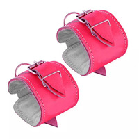 Manchettes de cheville réglables en cuir véritable pour entraînements à câble en salle de sport - Fixation antidérapante pour les kickbacks et la musculation