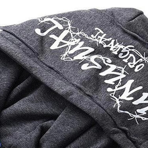 เสื้อฮู้ดดี้ผ้าฝ้ายผสมสำหรับฤดูหนาว คุณภาพสูง สั่งทำได้ตามต้องการ ล้างสีแบบแอซิด พิมพ์ลายสกรีน ปักลายสไตล์วินเทจ ลำลองสำหรับผู้ชาย ขายส่ง - Product Image 4