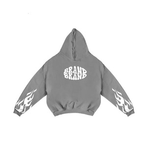 Winter Heavyweight Breathable Windproof Anti-Bacterial Quick Dry Flexible Custom Logo Flare Sweatsuit Tracksuit 100 Cotton Raw - Product Image 2