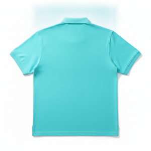 เสื้อเชิ้ตผู้ชายลำลองปักลายพิมพ์ลายกีฬา แขนสั้น ติดกระดุม สีตัดกัน ผ้าถัก 100% คอตตอน กันยับ มีกระเป๋า ไซส์พลัส - Product Image 3