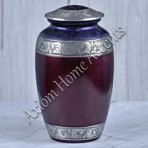 Elegante Urna Conmemorativa de Aluminio Grabada, Hecha a Mano por Axiom Home Accents, para Homenajear a Seres Queridos, Cremación - Product Image 5