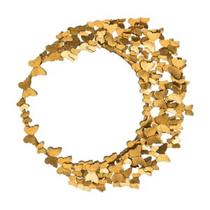 Luxury Gold Metal Butterfly <b>Wall</b> <b>Decor</b> Handcrafted 3D Iron Butterfly Wreath <b>Wall</b> Hanging Art for Living Room Hotel Wedding <b>Decor</b> - Product Image 1