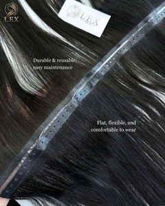 โรงงานขายส่ง Lexhair ผมเวียดนามแท้ 100% คุณภาพพรีเมียม 100 กรัม ต่อผมแบบ D'Amelio Weft - Product Image 2