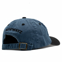 Gorra de Papá Personalizable de 6 Paneles, Sin Estructura, 100% Algodón, Tela Denim Twill, Ajustable, con Logotipo Bordado Deportivo para Adultos