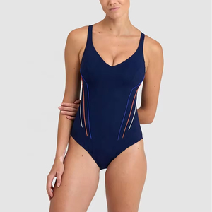 Maillot de bain imprimé par transfert thermique pour femmes, en Spandex/Polyester, séchage rapide, anti-UV, élégant, pour la plage - Product Image 4