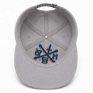Gorra de béisbol ajustable con visera plana y bordado 3D personalizado, logotipo bordado en 3D, estilo hip hop. - Product Image 5