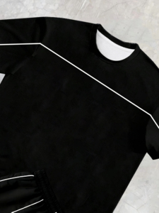 Conjunto de Camiseta y Pantalones Cortos Casuales de Verano para Hombre, Algodón Cómodo, Ropa Deportiva de Dos Piezas, Moda Urbana - Product Image 4