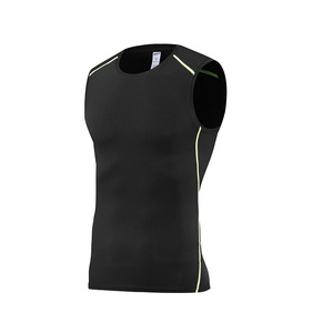 เสื้อกล้ามผู้ชายแบบแห้งเร็ว 190 GSM แบบกำหนดเอง น้ำหนักเบา สำหรับออกกำลังกาย ฟิตเนส ระบายอากาศได้ดี ยืดหยุ่น กระชับรูปร่าง ไม่มีแขน - Product Image 2