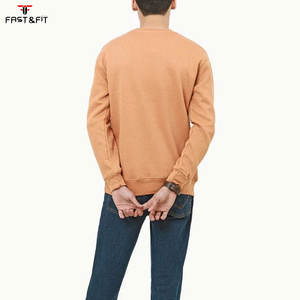 Sudadera de cuello redondo de algodón polar para hombre, holgada, informal, con logo personalizado bordado, ecológica, superventas para invierno - Product Image 4