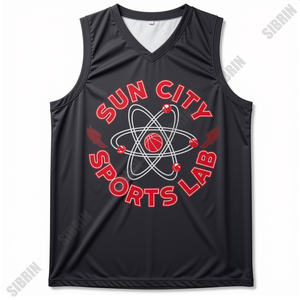 Camiseta de Baloncesto Personalizada Sibrin al por Mayor |   Camisetas y Pantalones Cortos de Equipo con Logotipo, Nombre y Número |   Uniforme de Baloncesto Sublimado Reversible USA - Product Image 5