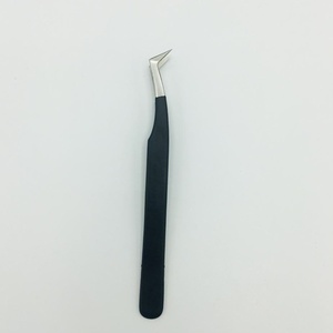 RMI Pointe de botte russe à 45 degrés, en acier inoxydable, avec pointe en acier argentée pour tibia et poignée thermolaquée noire, pointe lisse, longueur 10 mm - Product Image 3