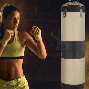 Bolsa de Entrenamiento de Boxeo de Cuero Resistente, Carcasa Duradera, Costuras Reforzadas, Relleno Absorbente de Impactos, Ligera y Ecológica para el Hogar - Product Image 5