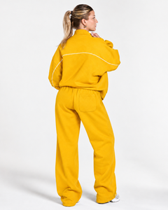 Personalized <b>Women's</b> Contrastline Full Zip Tracksuit Two Piece Casual Outfit Relaxed <b>Jacket</b> And Wide Leg Pants Matching Apparel - Product Image 2