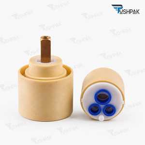 Composant de cartouche de valve interne en laiton usiné avec précision pour raccord sanitaire fluide et contrôle du débit de robinet - Product Image 3