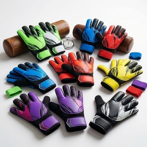 Gants de gardien de but en caoutchouc à doigts entiers, antidérapants, respirants, avec sangle de poignet réglable, impression par sublimation, gants de sport unisexes - Product Image 5