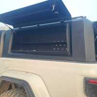 Hard-top en aluminium pour Jeep Gladiator avec fenêtres coulissantes et compatible avec le porte-bagages de toit